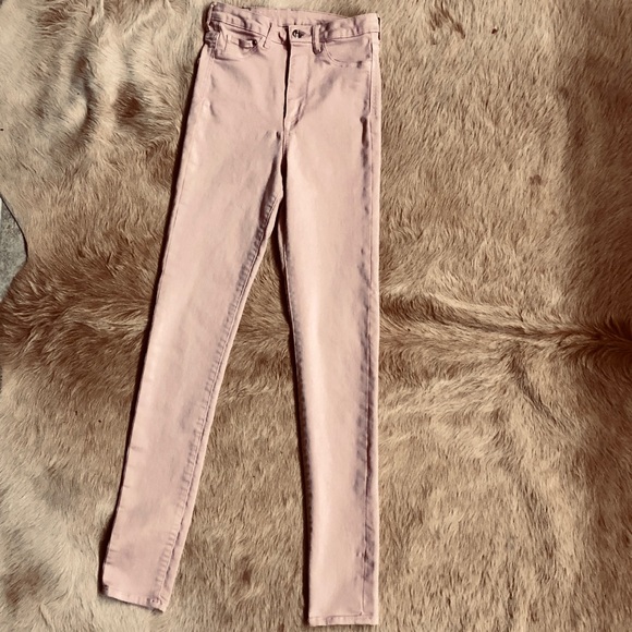 H&M High Waisted/Pepto Pink/ Jeggings - Picture 4 of 7